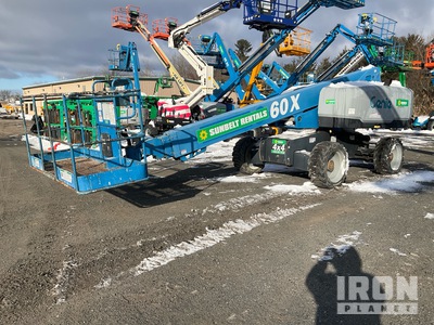 2015 Genie S-60X 4WD Diesel Telescopic Boom Lift