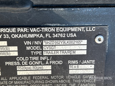 2020 Vermeer CV573SGT Vacuum Excavation Unit