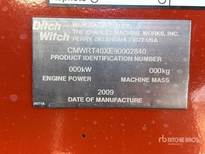 2009 Ditch Witch RT40 4x4 جرافة الحفر