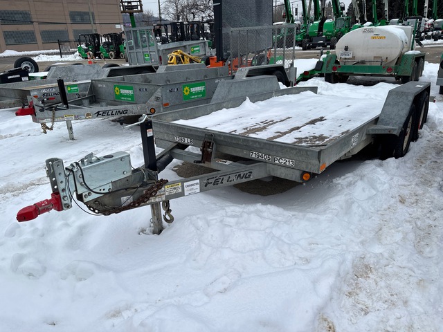 2016 Felling FT-10T-GW 16 ft T/A Tilt Deck Trailer