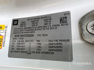 2015 GMC Sierra 1500 4x2 Pickup