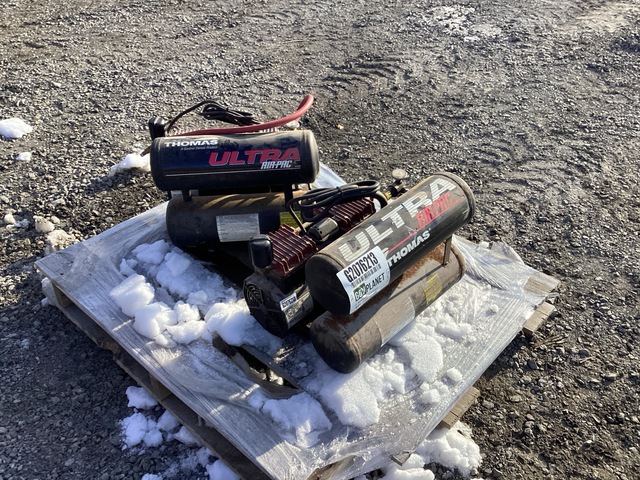(2) Thomas T-2820ST Ultra Air-Pac Air Compressors (2) Thomas T-2820ST Ultra Air-Pac Air Compressors
