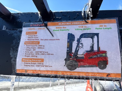 2025 STARVOX CPD-20 4400 lb Electric Forklift