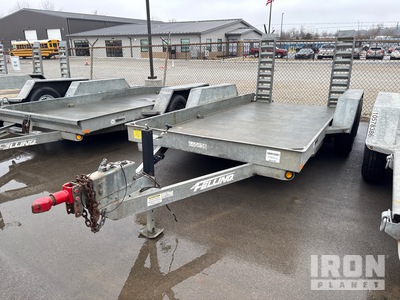 2012 Felling FT-10 P 7000 lb 14 ft T/A Equipment Trailer