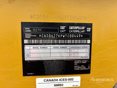 2020 Cat 627K モータースクレーパー