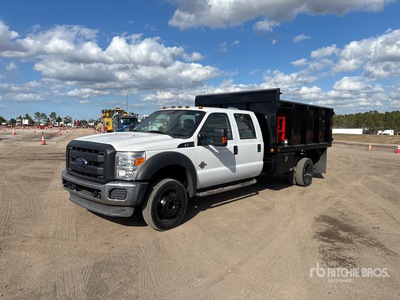 2014 Ford F-550 XL 4x4 Crew Cab شاحنة قلابة حمولة خفيفة