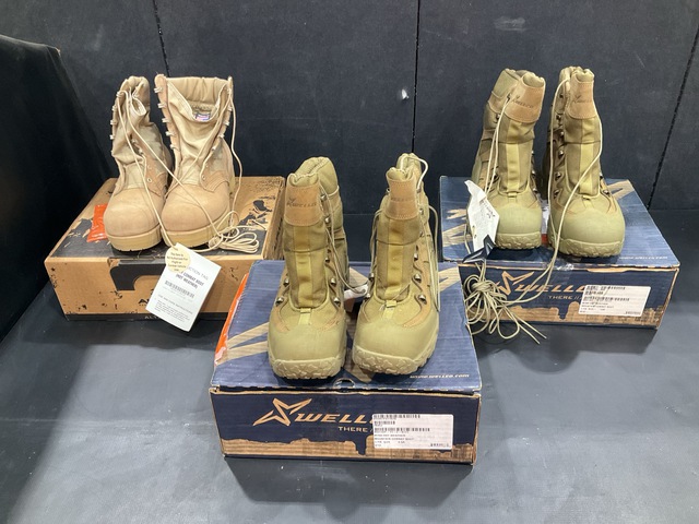 (36) Pairs of Combat Boots & (27) Pairs of Men's Boots