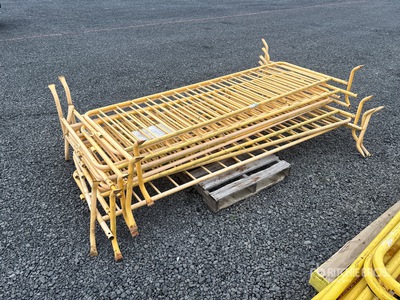 Quantity of 100ft of Yellow Steel Safety Barrier