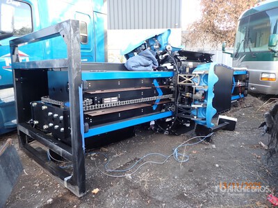 Stage production lighting and audio equipment.