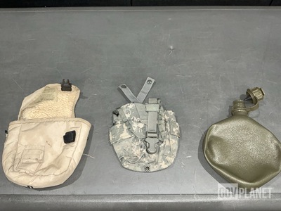 (132) Water Canteens, (25) Canteen Pouches & (2) Water Canteen Covers