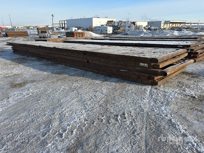 Quantity of (5) 8 Ft x 40 ft Rig Mats