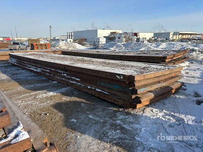 Quantity of (5) 8 Ft x 40 ft Rig Mats