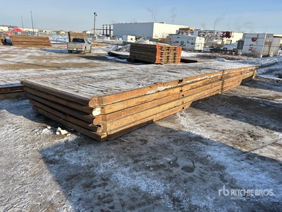 Quantity of (5) 8 Ft x 40 ft Rig Mats