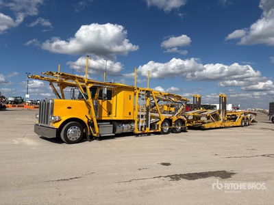 2018 Peterbilt 389 6x4 Sleeper Car Carrier Truck