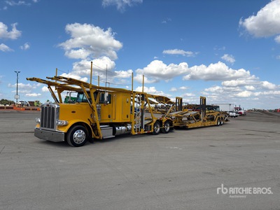 2019 Peterbilt 389 6x4 Sleeper Car Carrier Truck