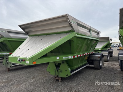 2024 ACE 0 ft T/A Turntable Pup T/A مقطورة للتفريغ السفلي