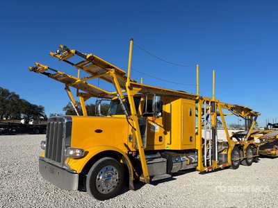 2019 Peterbilt 389 6x4 Sleeper Car Carrier Truck