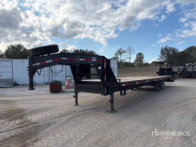 2023 P&T 8X30GN 30 ft T/A Gooseneck مقطورة معدات