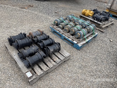 Quantity of (3) Pallets of Undercarriage Rollers Varios (Unused)