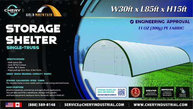 Gold Mountain S308515R-PE Storage Canopy (Unused)