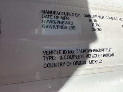 2019 Freightliner M2 106 4x2 Van Truck