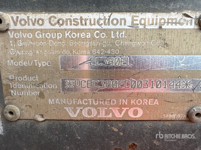 2014 Volvo EC380 EL Tracked Excavator