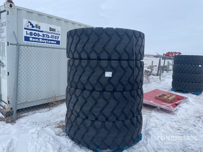 Quantity of (4) Beaver 23.5x25 Tires (Unused)