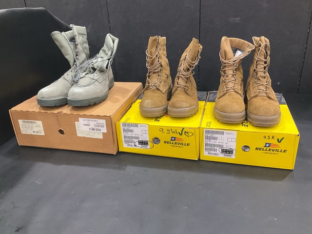 (27) Pairs of Combat Boots & (6) Pairs of Men's Boots