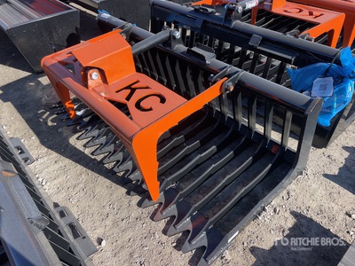 2025 Kit Containers QT-SG-S76-V3 76 in Skeleton Skid Steer Grapple (Unused)