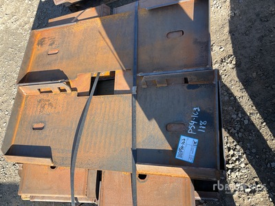 2025 Kit Containers QT-F-BLANK Skid Steer Attachment Mounting Plate (Unused)