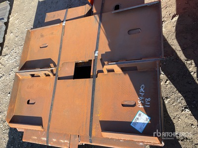 2025 Kit Containers QT-F-BLANK Skid Steer Attachment Mounting Plate (Unused)