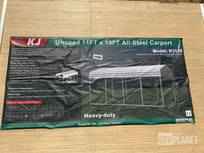 KJ K1119 All-Steel Carport - Unused