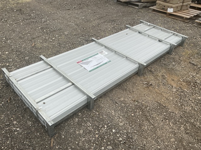 (100) Piece Lot of 10' Long Corrugated Steel Panels
