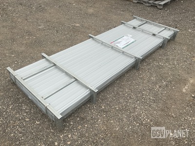 (100) Piece Lot of 10' Long Corrugated Steel Panels