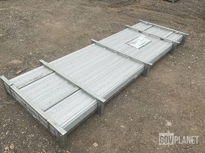 (100) Piece Lot of 10' Long Corrugated Steel Panels