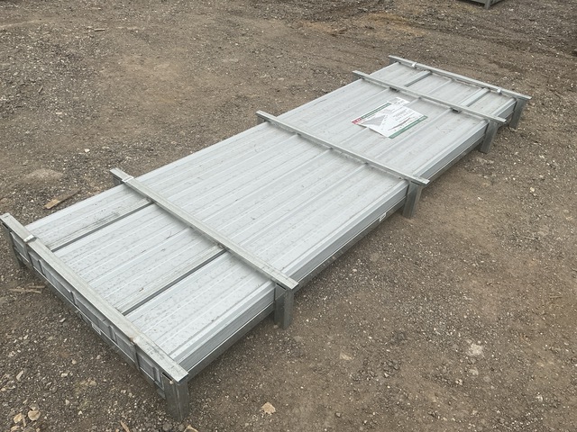 (100) Piece Lot of 10' Long Corrugated Steel Panels