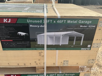 KJ K2346 Metal Garage - Unused