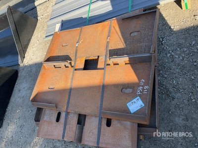 2025 Kit Containers QT-F-BLANK Skid Steer Attachment Mounting Plate (Unused)