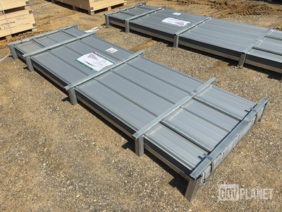 (100) Piece Lot of 10' Long Corrugated Steel Panels