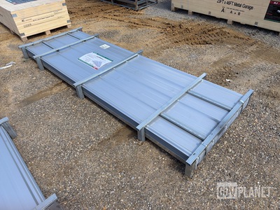(100) Piece Lot of 10' Long Corrugated Steel Panels