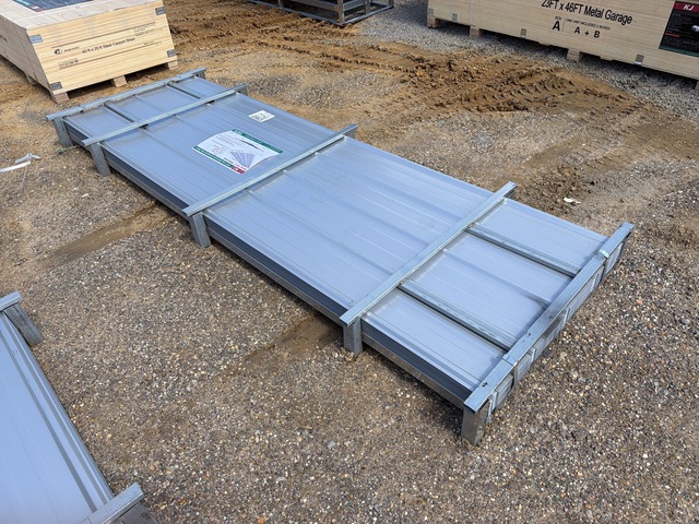 (100) Piece Lot of 10' Long Corrugated Steel Panels (100) Piece Lot of 10' Long Corrugated Steel Panels