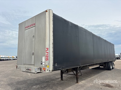 2015 Transcraft 48 ft T/A Curtain Side Trailer