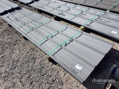 Quantity of 2025 Kit Containers 0 ft 37 in x 12 ft Corrugated Siding (Unused)