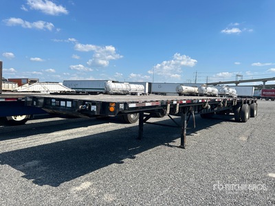 2015 Direct Trailer DT48STWSAW 48 ft T/A Spread Axle Flatbed Trailer