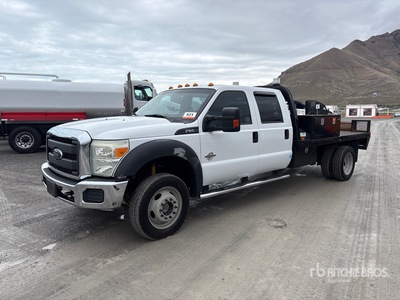 2015 Ford F-550 XL 4x4 Crew Cab Flatbed Truck