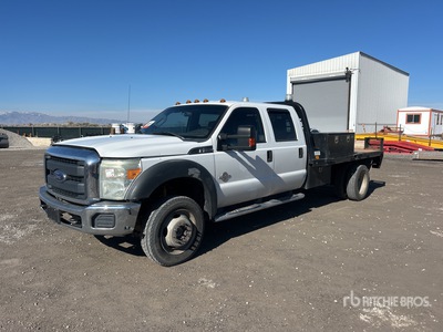 2015 Ford F-550 XL 4x4 Crew Cab Flatbed Truck