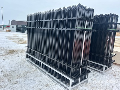 Quantity of (20) F10 9 ft x 6 ft Powder Coated Fencing