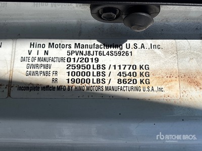 2020 Hino 268 Flatbed Truck