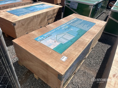 2025 AGR-MS2322    23 ft x 22 ft Double Garage Metal Edificio de almacenaje (Unused)