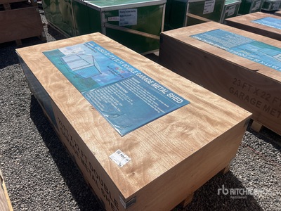 2025 AGR-MS2322    23 ft x 22 ft Double Garage Metal Edificio de almacenaje (Unused)